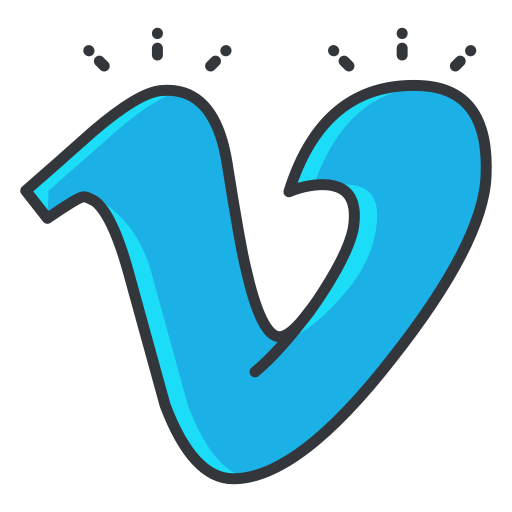 Communication, network, vimeo, social media, message, interaction icon